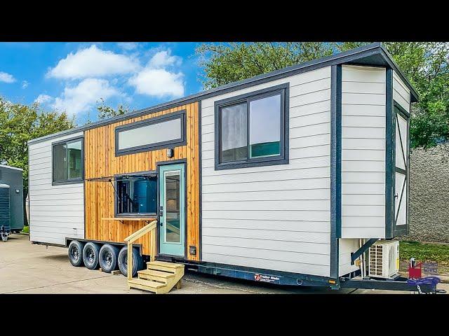 36 foot Tiny Home on Wheels w/ 3 Stand-up Bedrooms & Off-Grid Utilities