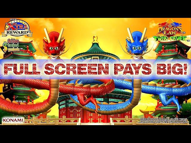 Dragons Law Twin Fever FULL SCREEN Max Bet pays BIG