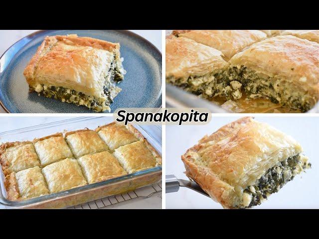 THE WORLD BEST SPANAKOPITA GREEK SPINACH FETA PHILLO/PHYLLO PIE !