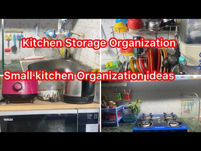 Kitchen Storage  Organization ideas How to organise small kitchen indian small kitchen hacks ideas