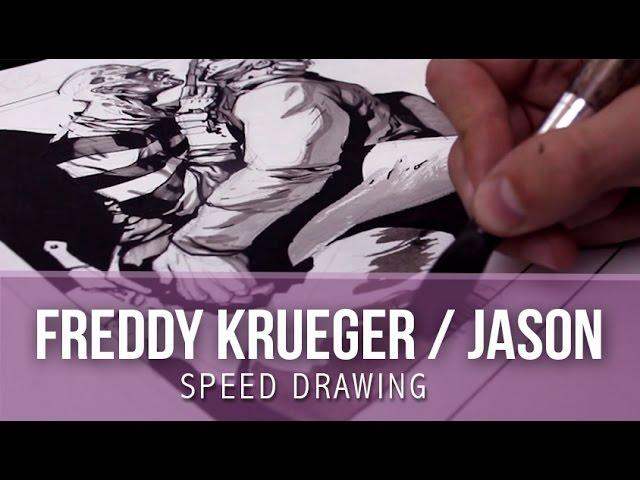 SPEED DRAWING#33 - Freddy Kruegger/ Jason  (NIKHO)