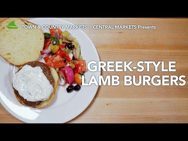 Greek-Style Lamb Burgers