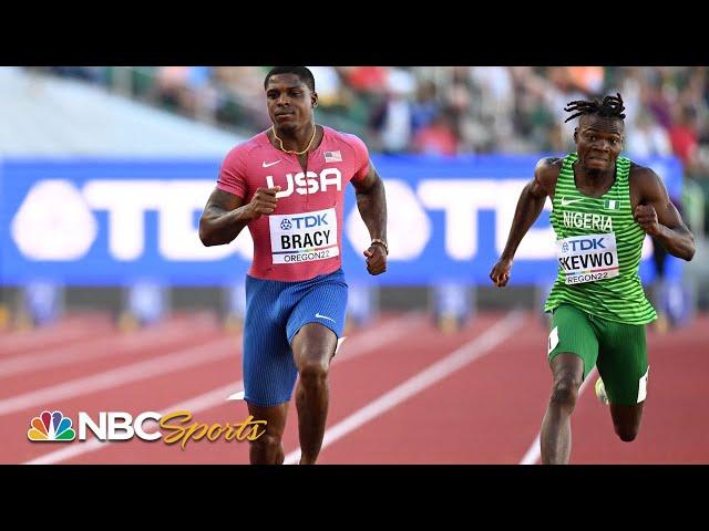 Marvin Bracy-Williams leads off a big night for USA in 100m heats at Worlds | NBC Sports