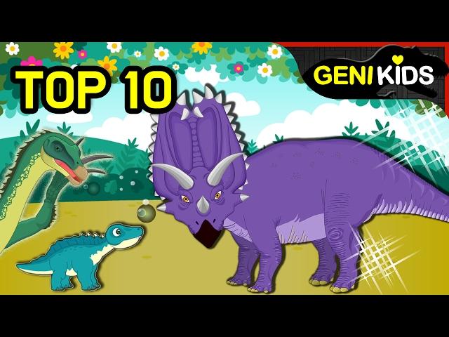 TOP 10 Peacemaker Plant Eating vs Meat Eating Dinosaurs + Dinosaur Cartoon