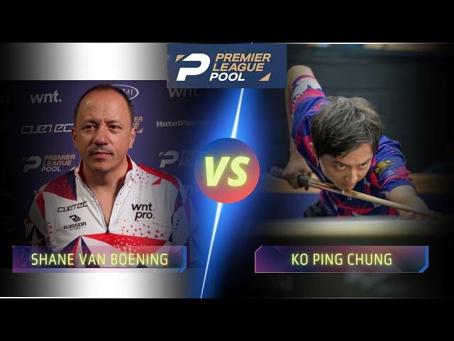 SHANE VAN BOENING  VS  KO PING CHUNG | 2024 PREMIER LEAGUE POOL #billiards  #highlights #nineball