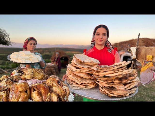 Exploring Iran's Nomadic Lifestyle: Chicken Meatball Cooking And Bread Baking Adventure!