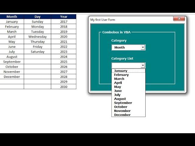 Fully Dynamic List in Combobox of VBA