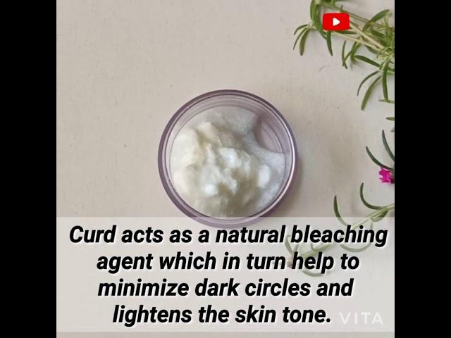 Use Curd & Turmeric for Dark Circles // Reduces Dark circles//Glow world