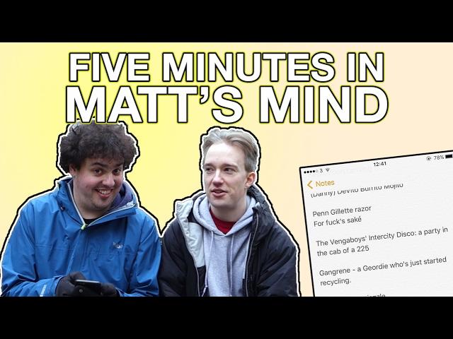 Five Minutes in Matt's Mind