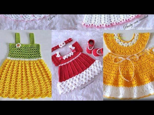  WOW  Latest Beautiful Crochet Baby Dress|#crochet #dress #design #viralvideo