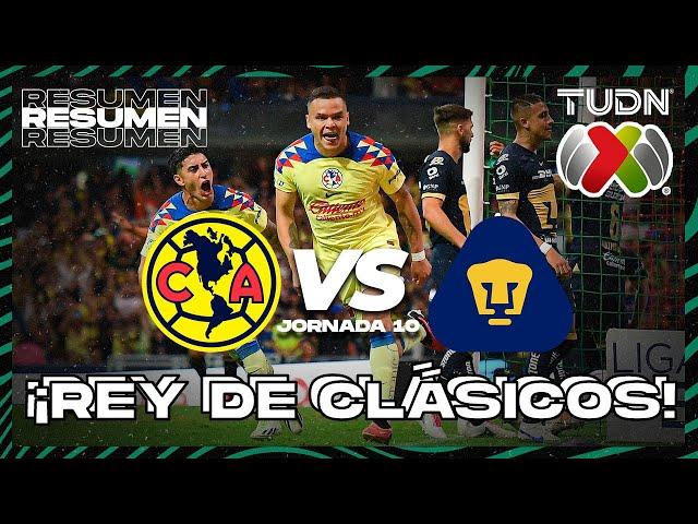 RESUMEN | América vs Pumas | AP2023-J10 | Liga Mx | TUDN