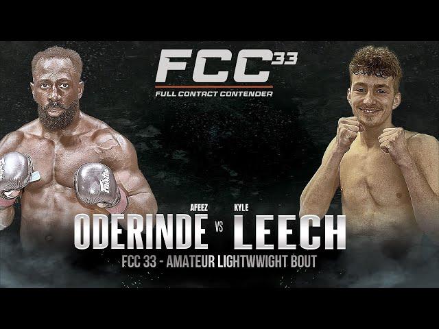 FCC 33: Afeez Oderinde vs Kyle Leech BRUTAL TKO