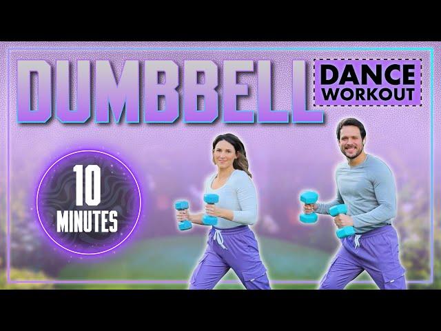 10 Minute Dance x Dumbbells Workout - Full Body