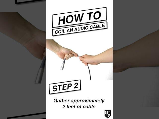 The RIGHT WAY to Coil an Audio Cable #shorts