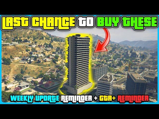 GTA 5 Online Weekly Update Reminder! LAST CHANCE To Get All These Items!