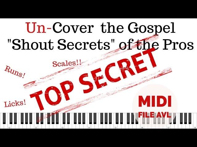 Gospel Shout Secrets, Chords, Licks, and Runs with Glenn Gibson on Organ | Transcription + MIDI File