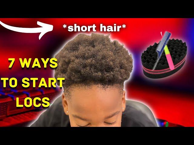 How to start your locs on short Natural hair+picturesTutorials| Men loc journey