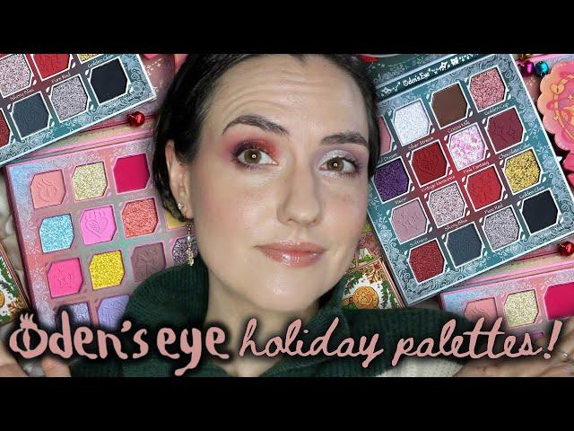 Oden's Eye HOLIDAY PALETTES 2024! | Swatches, Comparisons & 2 Eye Looks