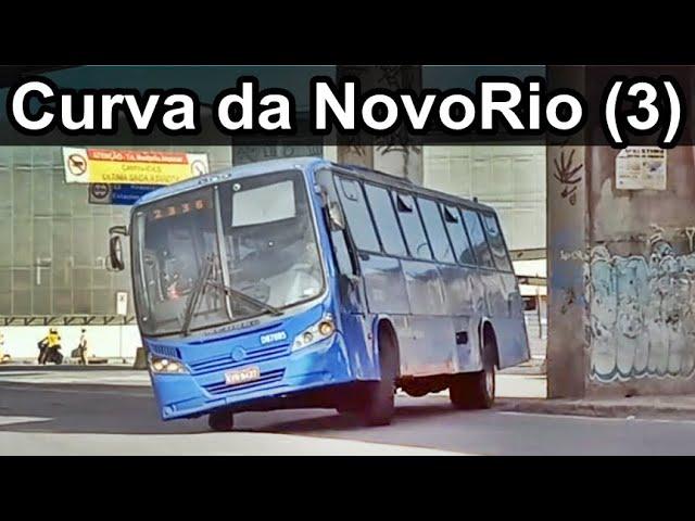 Curva da Novo Rio (3) - Movimentação de ônibus Urbano em torno da Rodoviária Novo Rio