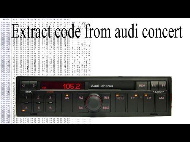 Extract code from audi concert