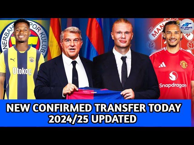 ALL CONFIRMED TRANSFER SUMMER TODAY UPDATED 2024 , Sane to Man United Done , Haaland to  Barcelona