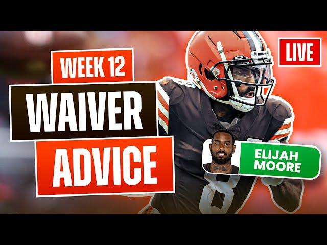 Fantasy Football Week 12 Waiver Wire Advice | Players to Add and Drop (2024)