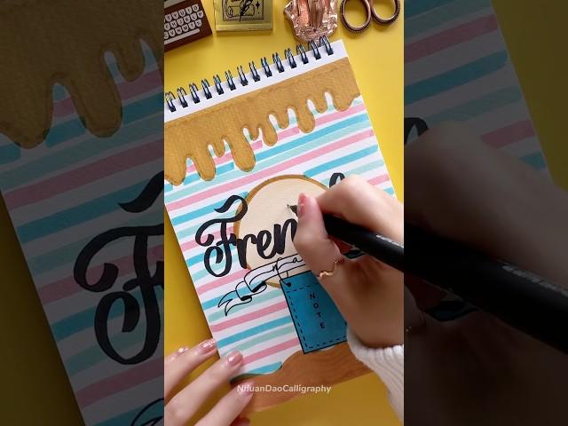 Creative Front Page Design for Any Subject ️ #shorts #nhuandaocalligraphy #frontpage