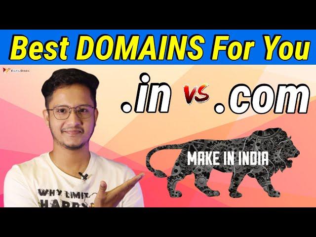 Best DOMAINS For Your Website | What is the Difference Between .in & .com  Domains | HINDI