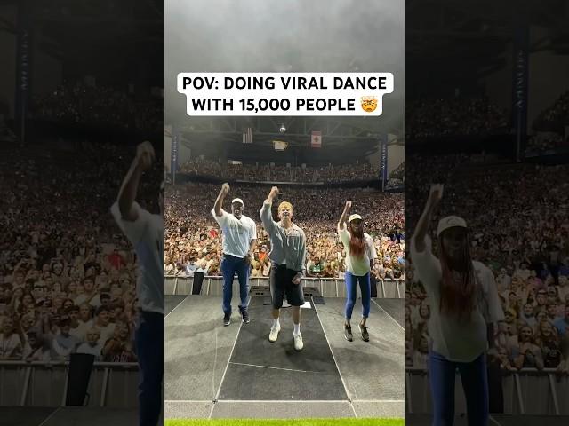 Doing viral dance with 15,000 people 