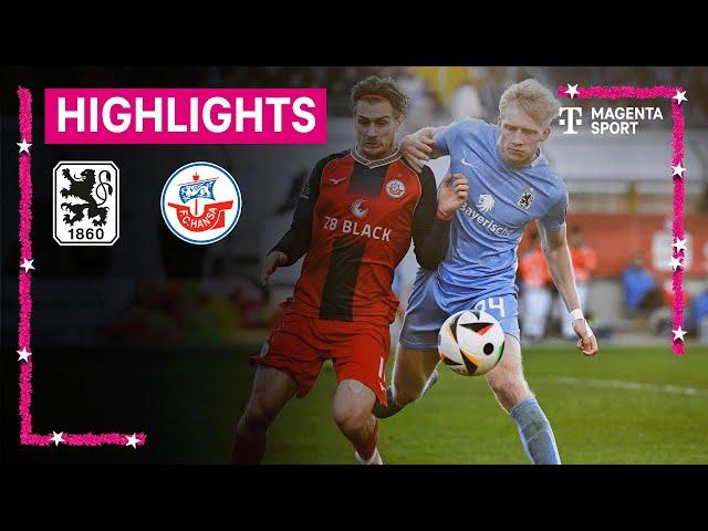 TSV 1860 München - Hansa Rostock | Highlights 3. Liga | MAGENTA SPORT