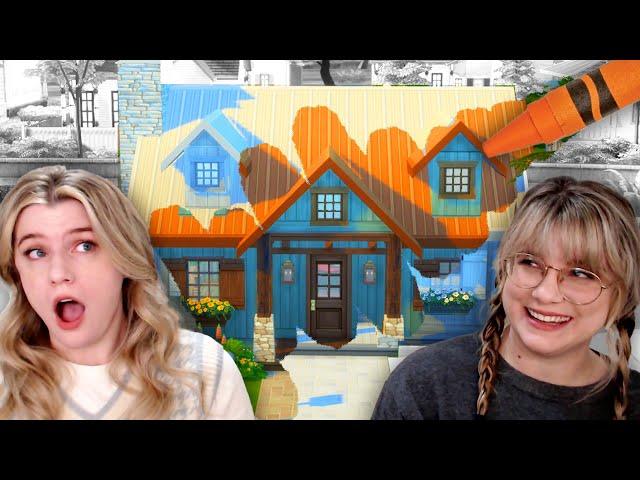 we tried the coloring book challenge in the sims 4