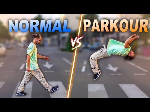 PARKOUR vs NORMAL PEOPLE in real life (vlog)