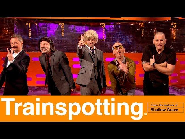 Graham Recreates Iconic Trainspotting Poster - The Graham Norton Show