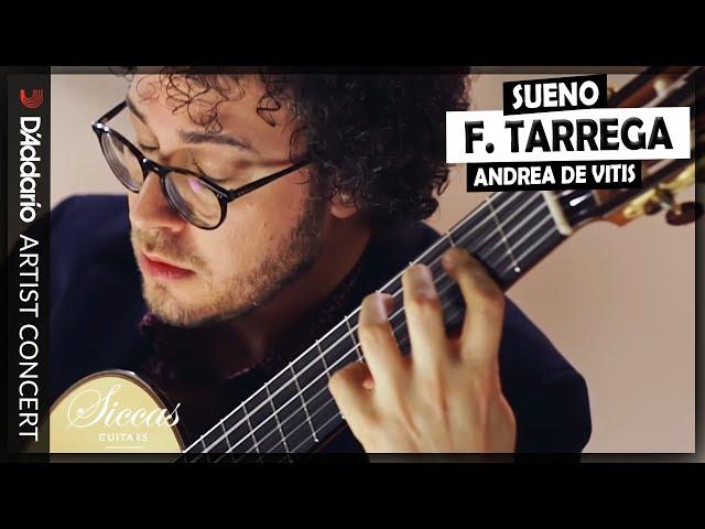 Andrea De Vitis plays Sueño (Estudio Tremolo) by Francisco Tárrega  | Classical Guitar - D'Addario