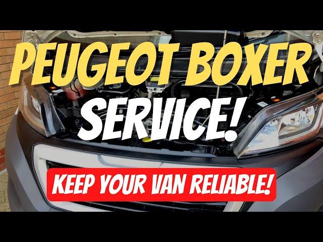 PEUGEOT BOXER ENGINE SERVICE (RELAY, DUCATO) OIL CHANGE, INC FUEL, OIL AND AIR FILTER REPLACEMENT