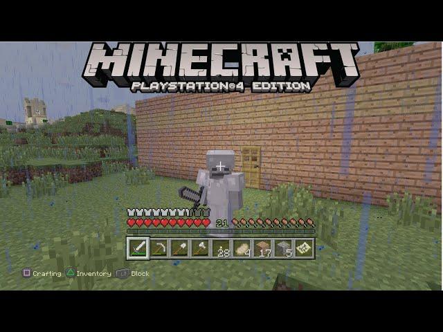 Minecraft PlayStation 4 Edition - Survival Gameplay - 1 Hour