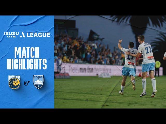 HIGHLIGHTS: Central Coast Mariners v Sydney FC | Isuzu UTE A-League