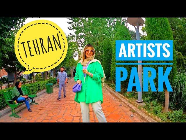 IRAN _ Walking City Tour In Artists Favorite Park 2022 The HONARMANDAN Park پارک هنرمندان تهران