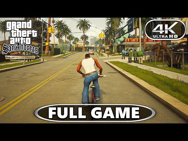 GTA San Andreas Definitive Edition Gameplay Walkthrough Part 1 - GTA San 4K 60FPS PC (FULL GAME)