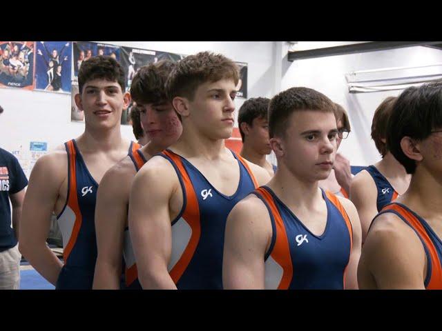 Naperville North boys gymnastics shows its strength in victory over Naperville Central