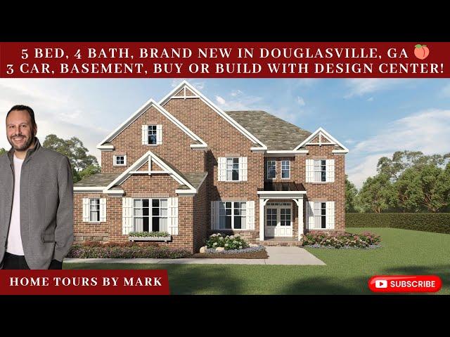 Buy Or Build With Design Center, 5 Bed, 4 Bath, 4000 Sq. Ft, Basement, 1 Acre Lots, Douglasville, GA