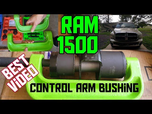 How to replace the control arm bushings on Dodge Ram 1500, easiest method