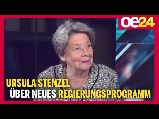 Koalition: Das ist das neue Regierungsprogramm | Ursula Stenzel