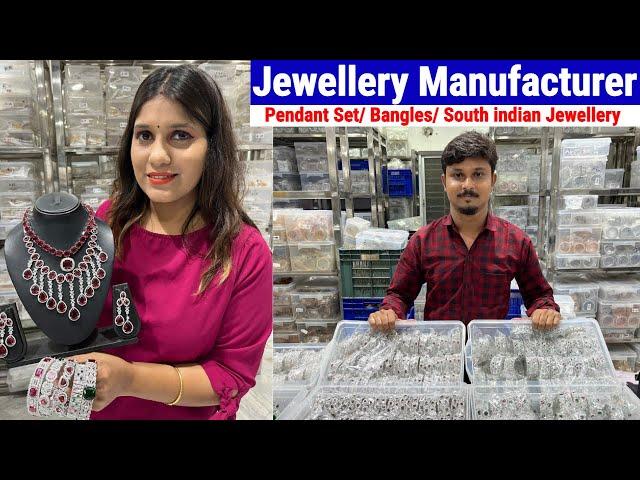 Ad Jewellery Manufacturer & Wholesaler - Earring/ Pendant Set/ Bangles/ South indian Jewellery Set