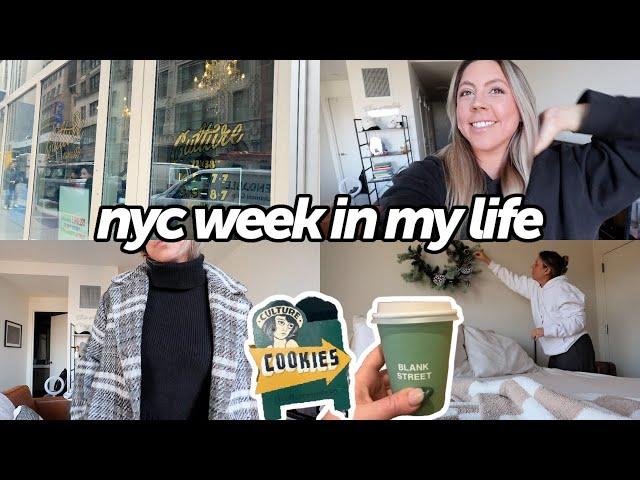 nyc week in my life: lip update, best cookie in the city, job apps, eyebrows, & Dermot Kennedy show!