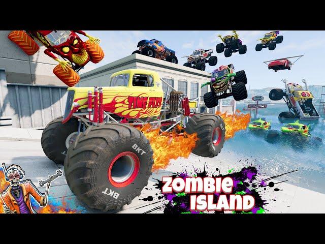 Monster Jam Zombie Island Compilation #2 | Racing, Freestyle, and High Speed Jumps