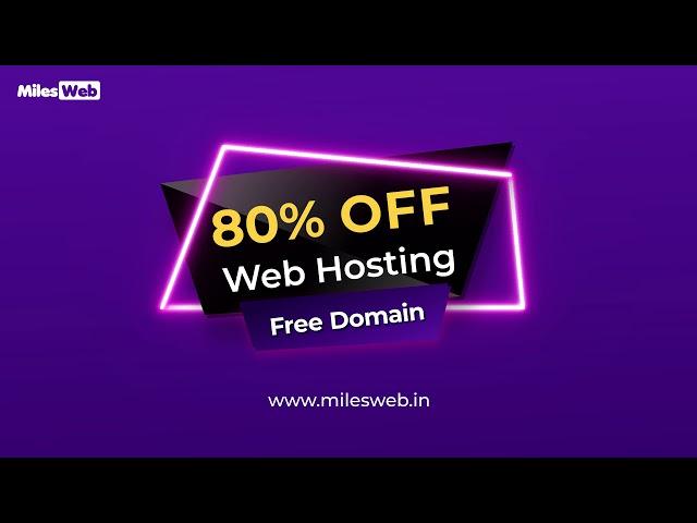 Best Web Hosting Sale | Up to 80% OFF | MilesWeb