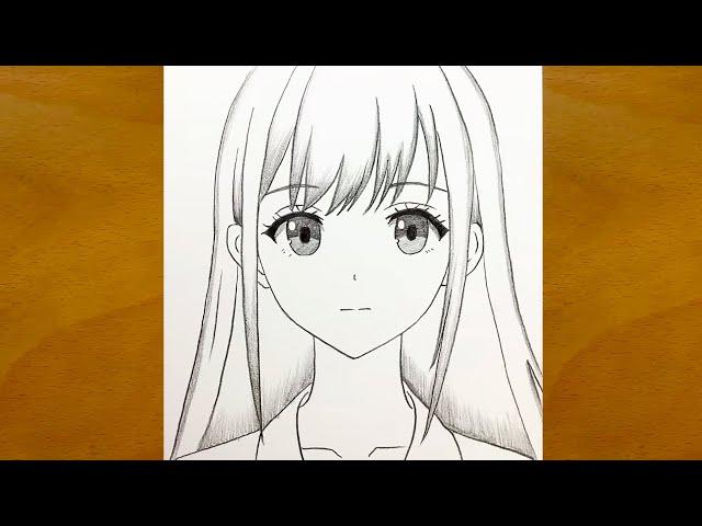 How to Draw a Beautiful Anime Girl || Anime Drawing Step by Step || Easy Drawing Ideas for Beginners