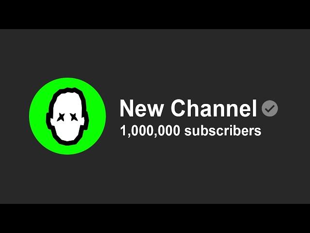 How My NEW YouTube Channel Got 1,000,000 Subscribers