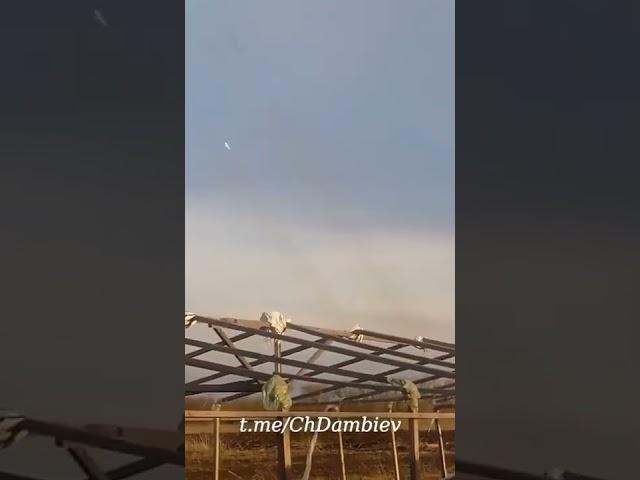 Anti-Ukraine forces of Luhansk People's Republic (LNR) firing Multiple Launch Rocket System (MLRS)